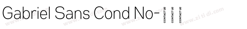 Gabriel Sans Cond No字体转换
